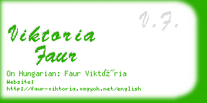 viktoria faur business card